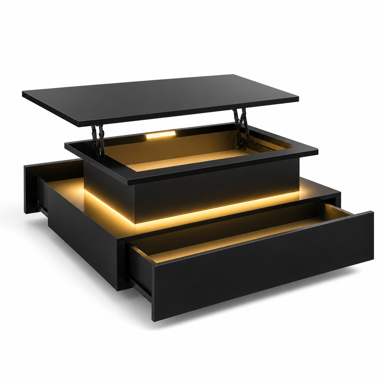 Table Basse Relevable Lifta – Design Moderne avec Rangement Intégré