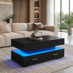 Table Basse Relevable Lumo – Design Moderne avec Rangement Intégré