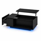 Table Basse Relevable Nova – Design Moderne avec Rangement Intégré