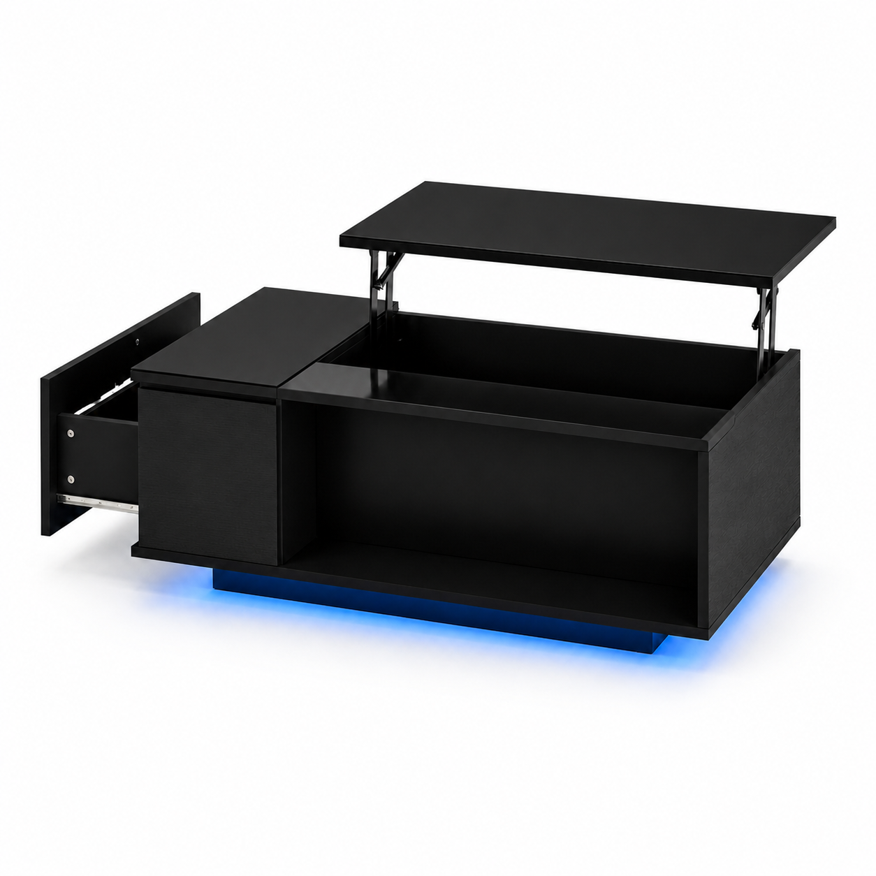 Table Basse Relevable Nova – Design Moderne avec Rangement Intégré